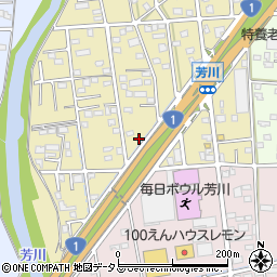 静岡県浜松市中央区芳川町581周辺の地図