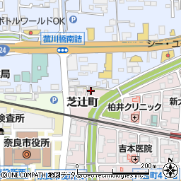 奈良県奈良市芝辻町503周辺の地図