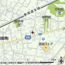 静岡県浜松市中央区篠原町3903周辺の地図