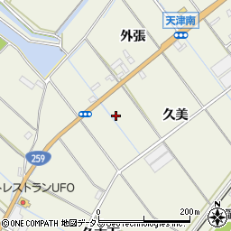 愛知県豊橋市杉山町久美24周辺の地図