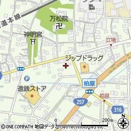 静岡県浜松市中央区篠原町14111周辺の地図