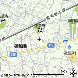 静岡県浜松市中央区篠原町3913周辺の地図