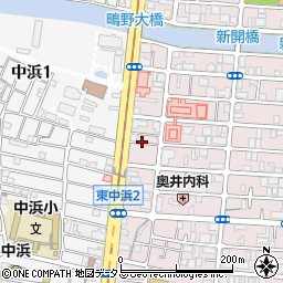 大阪府大阪市城東区東中浜1丁目3周辺の地図