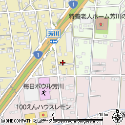 静岡県浜松市中央区芳川町529周辺の地図
