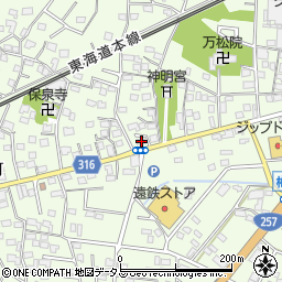 静岡県浜松市中央区篠原町1169周辺の地図
