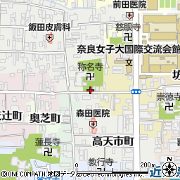 奈良県奈良市菖蒲池町周辺の地図