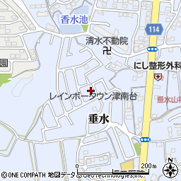 三重県津市垂水2012-9周辺の地図