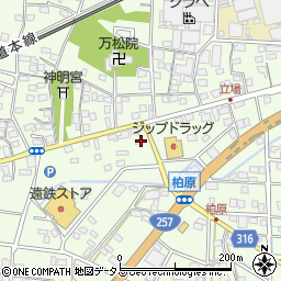 静岡県浜松市中央区篠原町14151周辺の地図