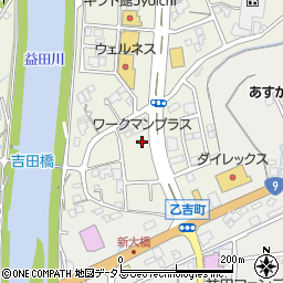 ワークマンプラス益田店周辺の地図