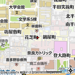 奈良県奈良市鍋屋町51周辺の地図