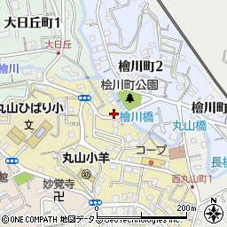 兵庫県神戸市長田区西丸山町2丁目8-1周辺の地図