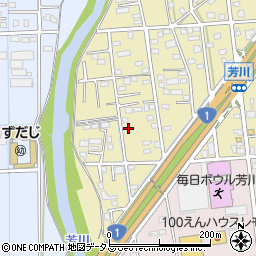 静岡県浜松市中央区芳川町587周辺の地図