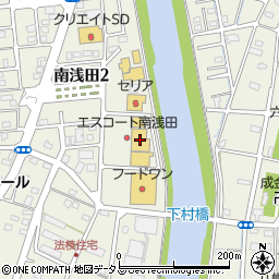 あかのれん南浅田店周辺の地図