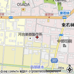 静岡県浜松市中央区東若林町1636周辺の地図