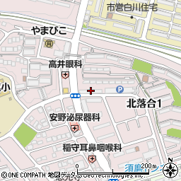 ピザハット　名谷店周辺の地図