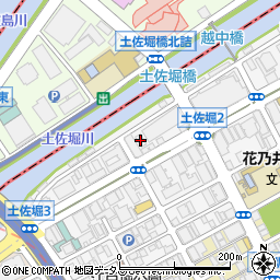 土佐堀リバービル周辺の地図