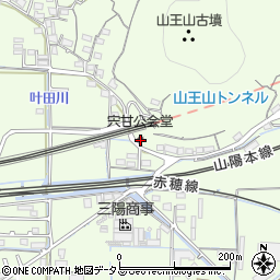 岡山県岡山市東区宍甘447周辺の地図