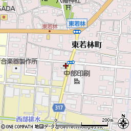 静岡県浜松市中央区東若林町1655周辺の地図