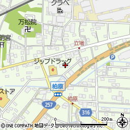 静岡県浜松市中央区篠原町21620周辺の地図