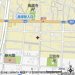 静岡県浜松市中央区高塚町2322周辺の地図