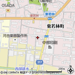 静岡県浜松市中央区東若林町1652周辺の地図