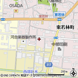静岡県浜松市中央区東若林町1640周辺の地図