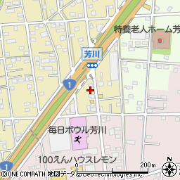 静岡県浜松市中央区芳川町551周辺の地図