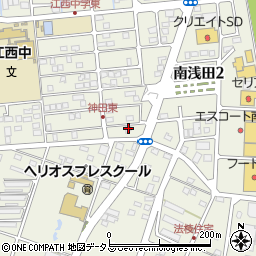 静岡県浜松市中央区神田町8周辺の地図
