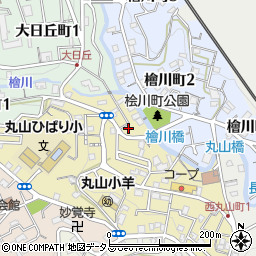 兵庫県神戸市長田区西丸山町2丁目8-7周辺の地図