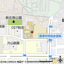 東大阪市立盾津中学校周辺の地図
