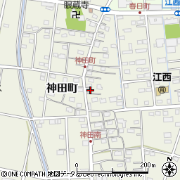 静岡県浜松市中央区神田町714周辺の地図