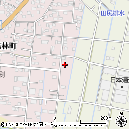 静岡県浜松市中央区東若林町1593周辺の地図