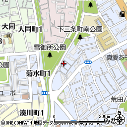 兵庫県神戸市兵庫区荒田町3丁目78周辺の地図