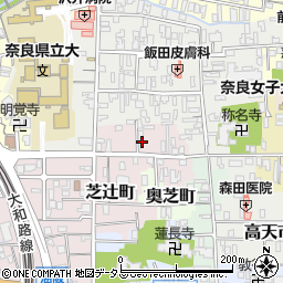 奈良県奈良市芝辻町871周辺の地図