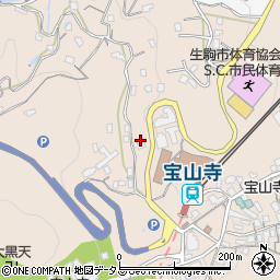 神道生駒教会周辺の地図