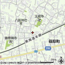 静岡県浜松市中央区篠原町3870周辺の地図