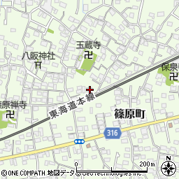 静岡県浜松市中央区篠原町3876周辺の地図