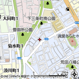 兵庫県神戸市兵庫区荒田町3丁目76-18周辺の地図