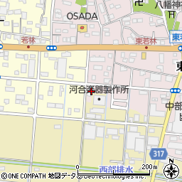静岡県浜松市中央区東若林町1633周辺の地図