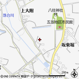愛知県豊橋市細谷町上大附周辺の地図