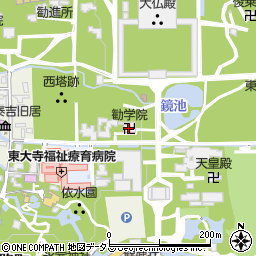 東大寺二月堂周辺の地図