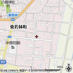 静岡県浜松市中央区東若林町1487周辺の地図