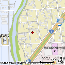 静岡県浜松市中央区芳川町593周辺の地図