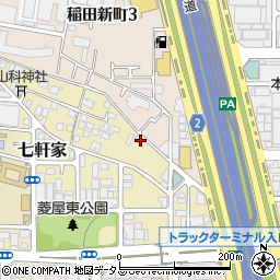 大阪府東大阪市七軒家10-40周辺の地図