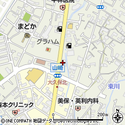 関西住宅販売本社ショールーム周辺の地図