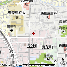 奈良県奈良市芝辻町876周辺の地図