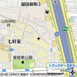 大阪府東大阪市七軒家10-37周辺の地図