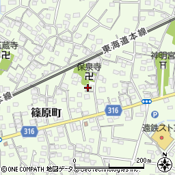 静岡県浜松市中央区篠原町3896周辺の地図