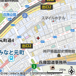 ライオンズタワー神戸元町周辺の地図