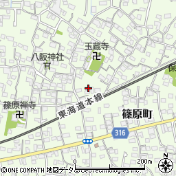 静岡県浜松市中央区篠原町3873周辺の地図